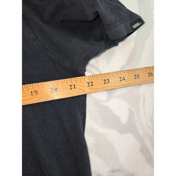 Y2K Style Vans Off the Wall T-Shirt Black Size L - Picture 6 of 8